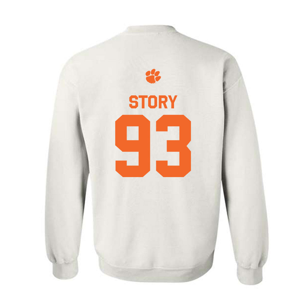 Clemson - NCAA Football : Caden Story - Classic Shersey Crewneck Sweatshirt-1