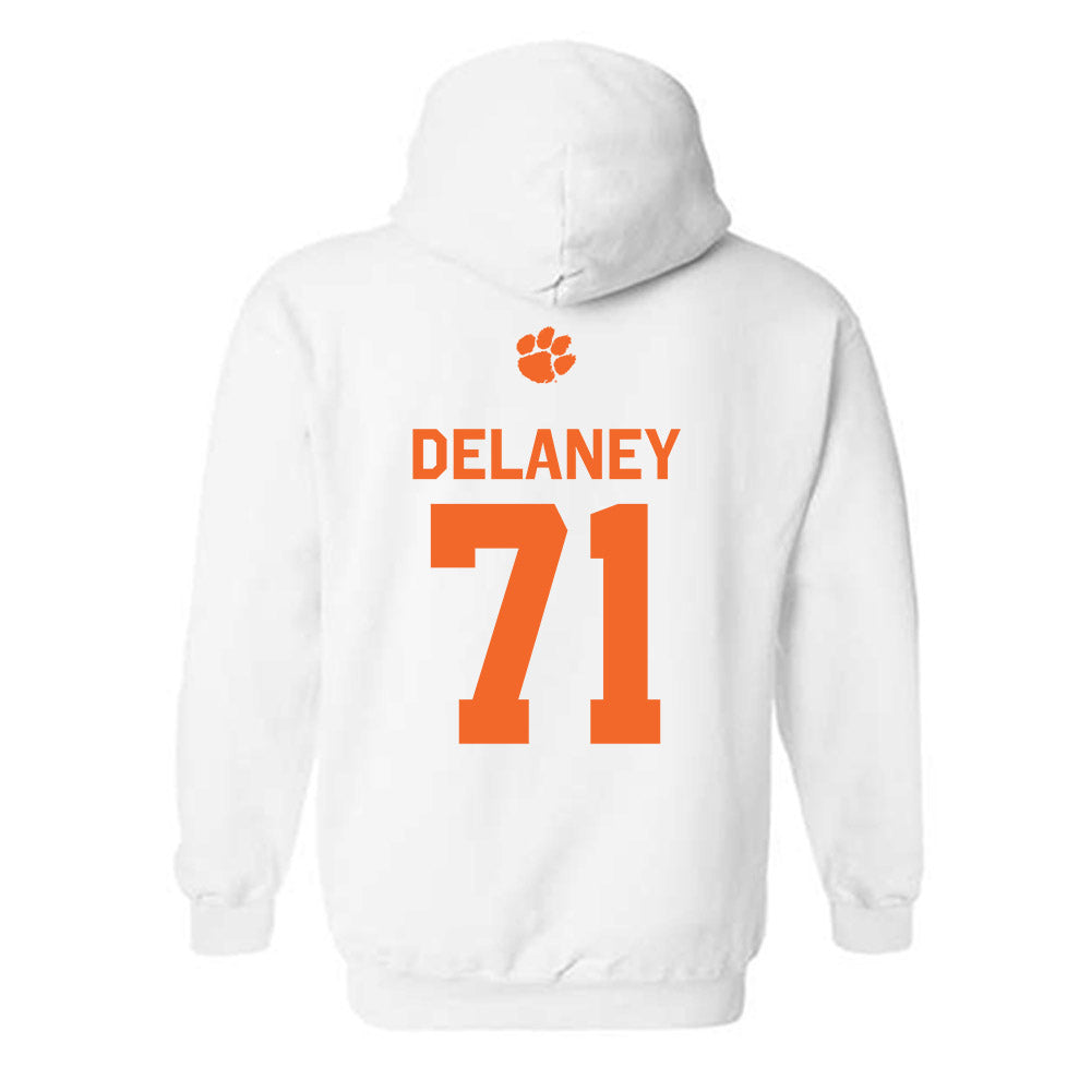 Clemson - NCAA Football : Leo Delaney - Classic Shersey Hooded Sweatshirt-1