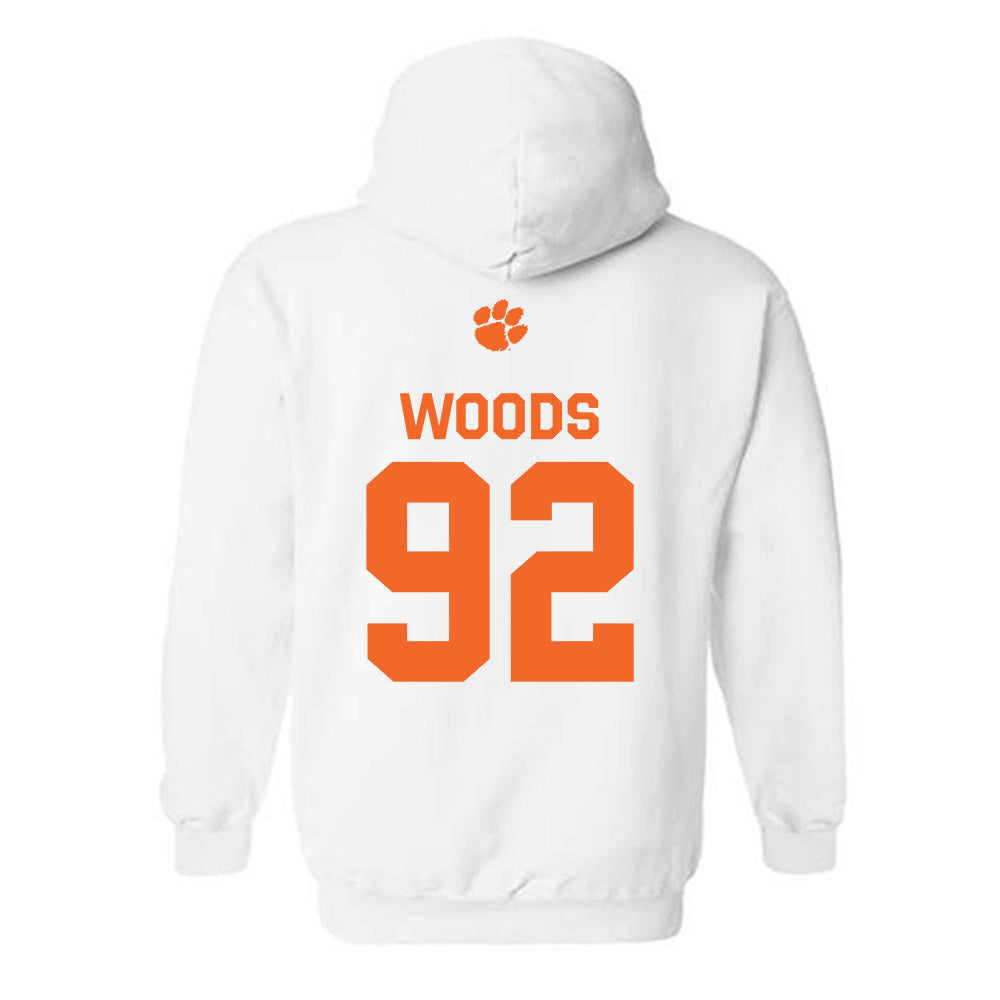 Clemson - NCAA Football : Devarrick Woods - Classic Shersey Hooded Sweatshirt-1