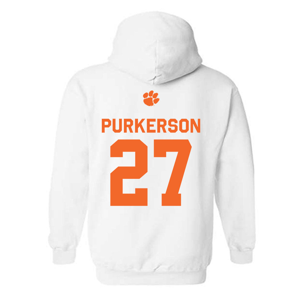 Clemson - NCAA Football : Jack Purkerson - Classic Shersey Hooded Sweatshirt-1