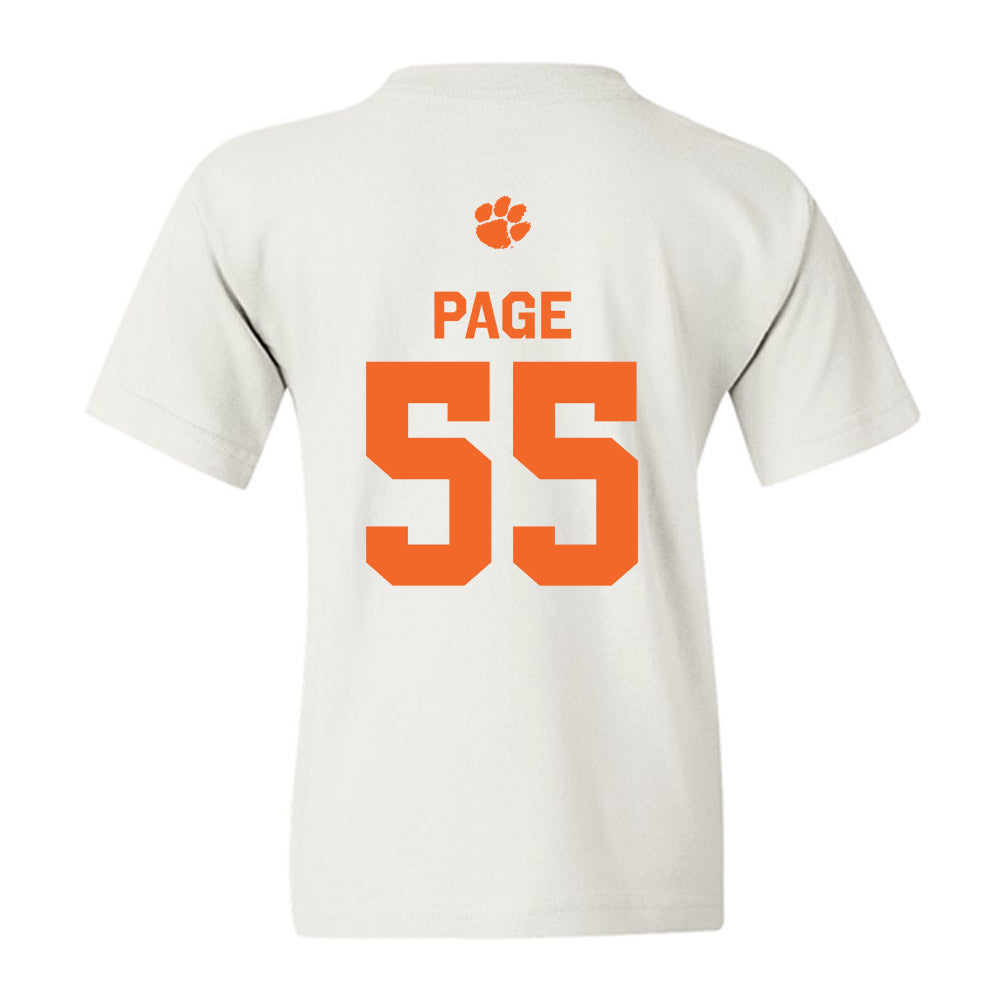 Clemson - NCAA Football : Payton Page - Classic Shersey Youth T-Shirt-1