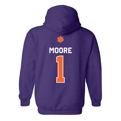 Clemson - NCAA Football : T.J. Moore - Classic Shersey Hooded Sweatshirt-1