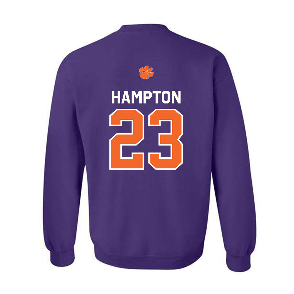 Clemson - NCAA Football : Ashton Hampton - Classic Shersey Crewneck Sweatshirt-1