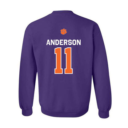 Clemson - NCAA Football : Polo Anderson - Classic Shersey Crewneck Sweatshirt-1