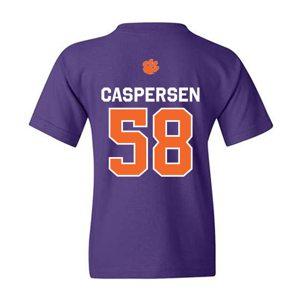 Clemson - NCAA Football : Holden Caspersen - Classic Shersey Youth T-Shirt-1