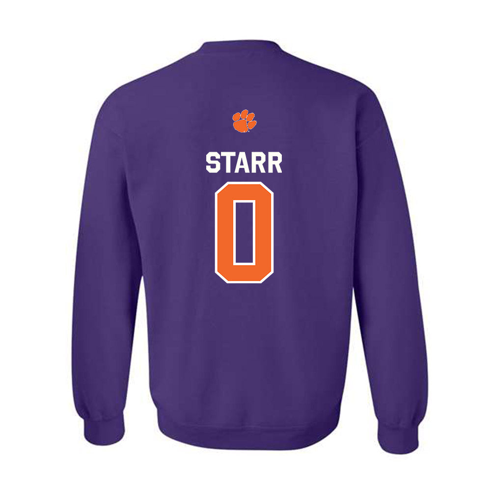 Clemson - NCAA Football : Donovan Starr - Classic Shersey Crewneck Sweatshirt-1