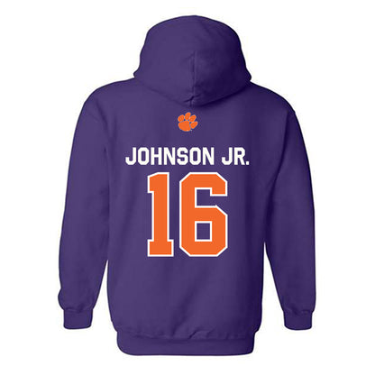 Clemson - NCAA Football : Chris Johnson Jr. - Classic Shersey Hooded Sweatshirt-1