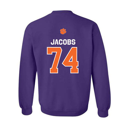 Clemson - NCAA Football : Brayden Jacobs - Classic Shersey Crewneck Sweatshirt-1