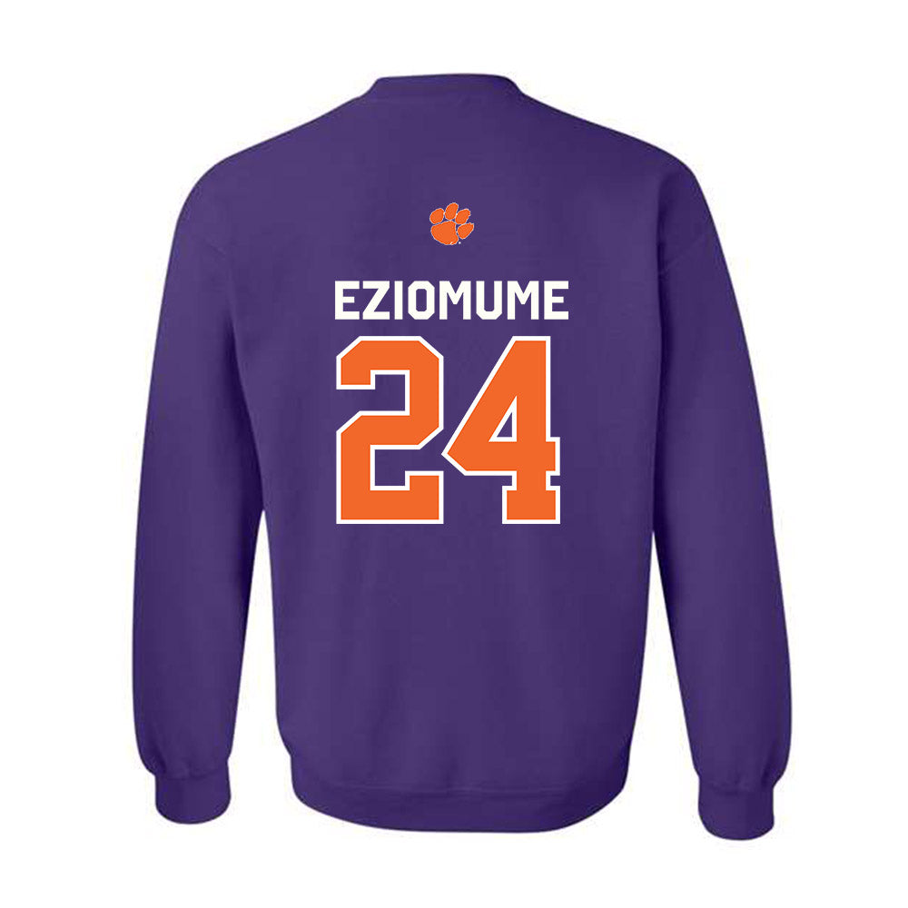 Clemson - NCAA Football : David Eziomume - Classic Shersey Crewneck Sweatshirt-1
