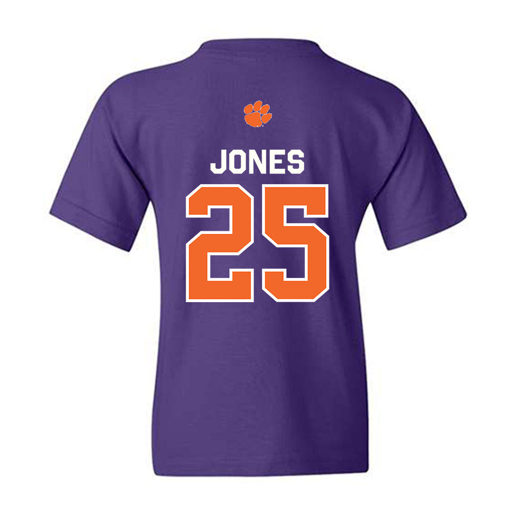 Clemson - NCAA Football : Ricardo Jones - Classic Shersey Youth T-Shirt-1