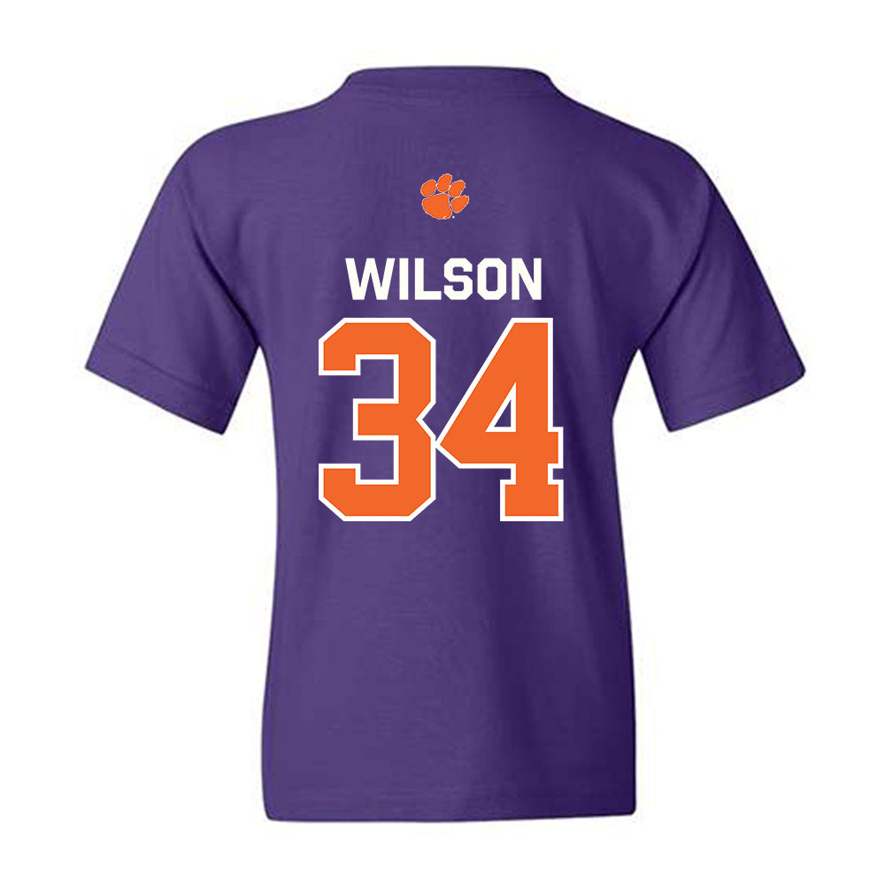 Clemson - NCAA Football : Max Wilson - Classic Shersey Youth T-Shirt-1
