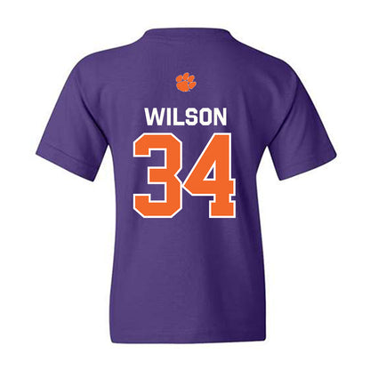 Clemson - NCAA Football : Max Wilson - Classic Shersey Youth T-Shirt-1
