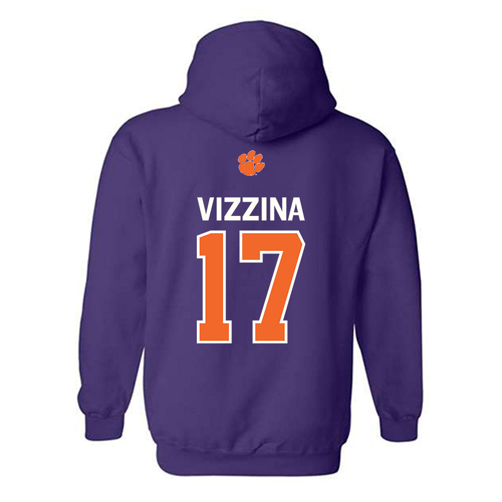 Clemson - NCAA Football : Christopher Vizzina - Classic Shersey Hooded Sweatshirt-1