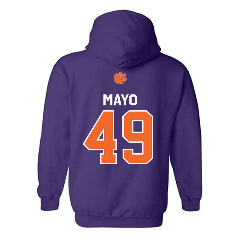Clemson - NCAA Football : Darien Mayo - Classic Shersey Hooded Sweatshirt-1