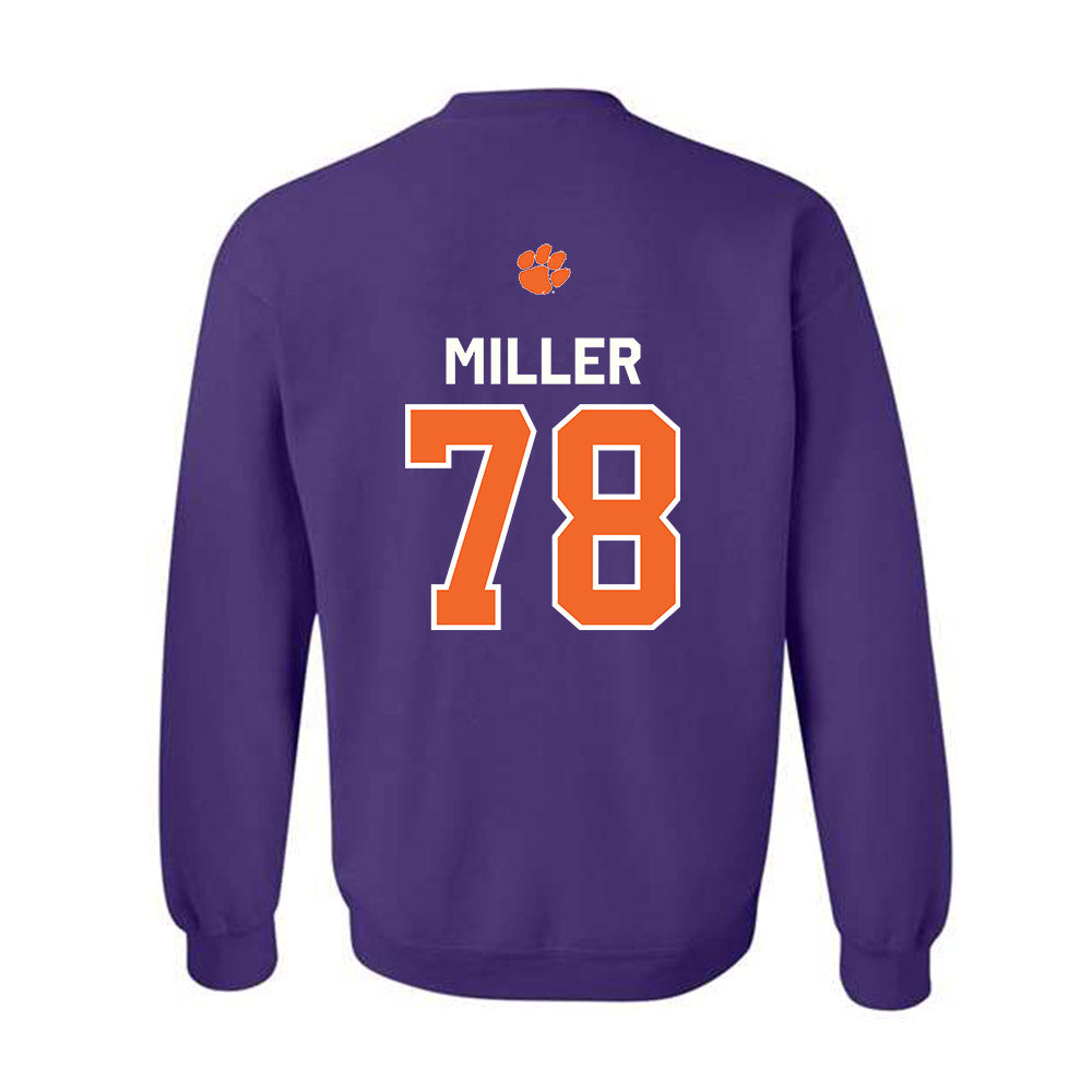 Clemson - NCAA Football : Blake Miller - Classic Shersey Crewneck Sweatshirt-1