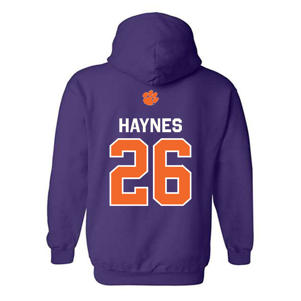 Clemson - NCAA Football : Jay Haynes - Classic Shersey Hooded Sweatshirt-1