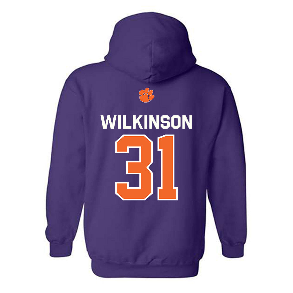 Clemson - NCAA Football : Joe Wilkinson - Classic Shersey Hooded Sweatshirt-1
