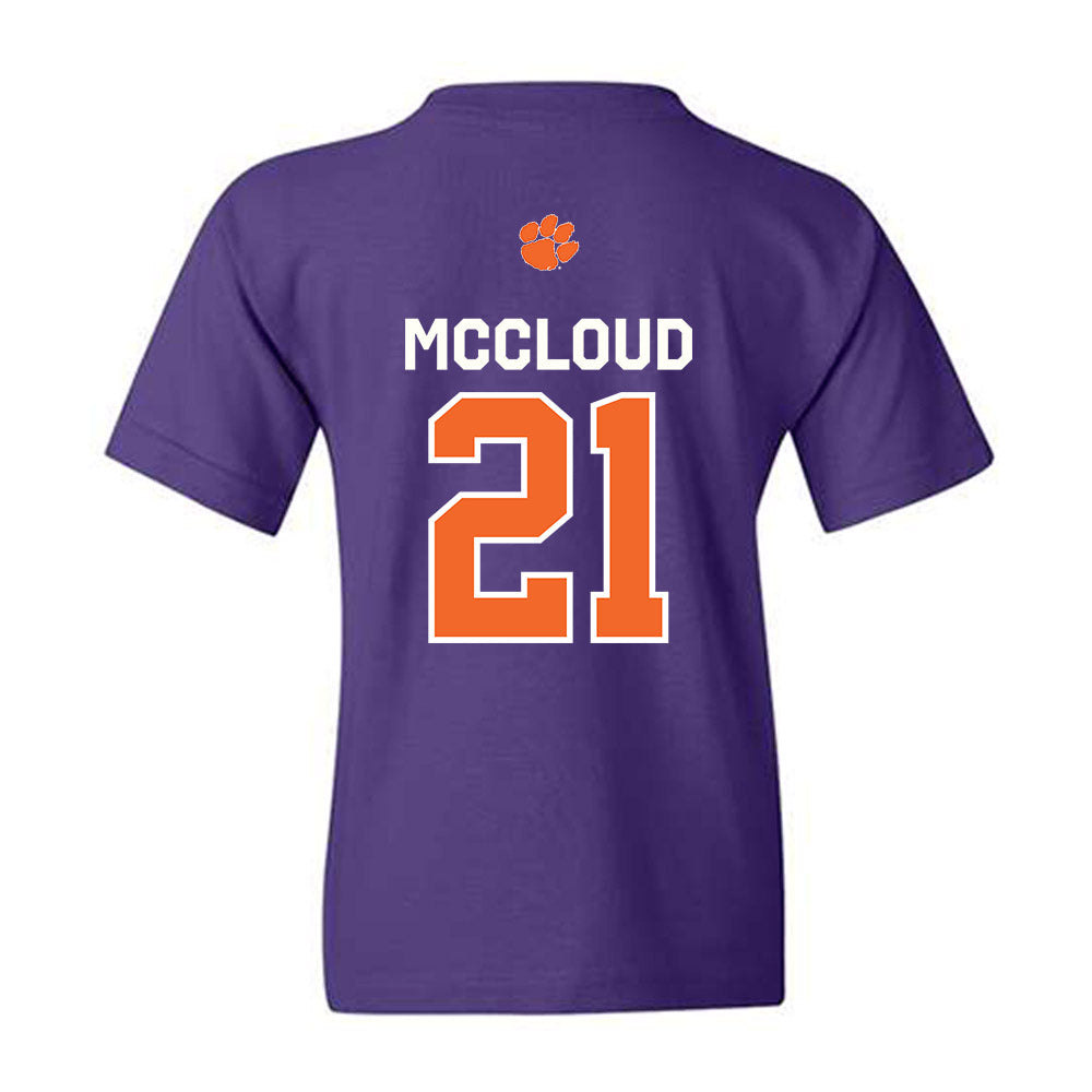 Clemson - NCAA Football : Kobe McCloud - Classic Shersey Youth T-Shirt-1