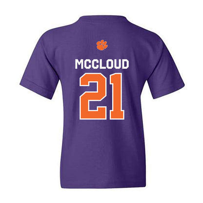 Clemson - NCAA Football : Kobe McCloud - Classic Shersey Youth T-Shirt-1