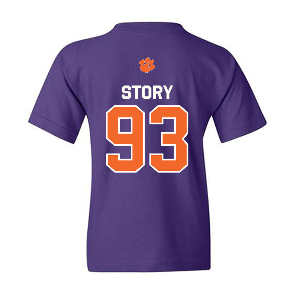 Clemson - NCAA Football : Caden Story - Classic Shersey Youth T-Shirt-1