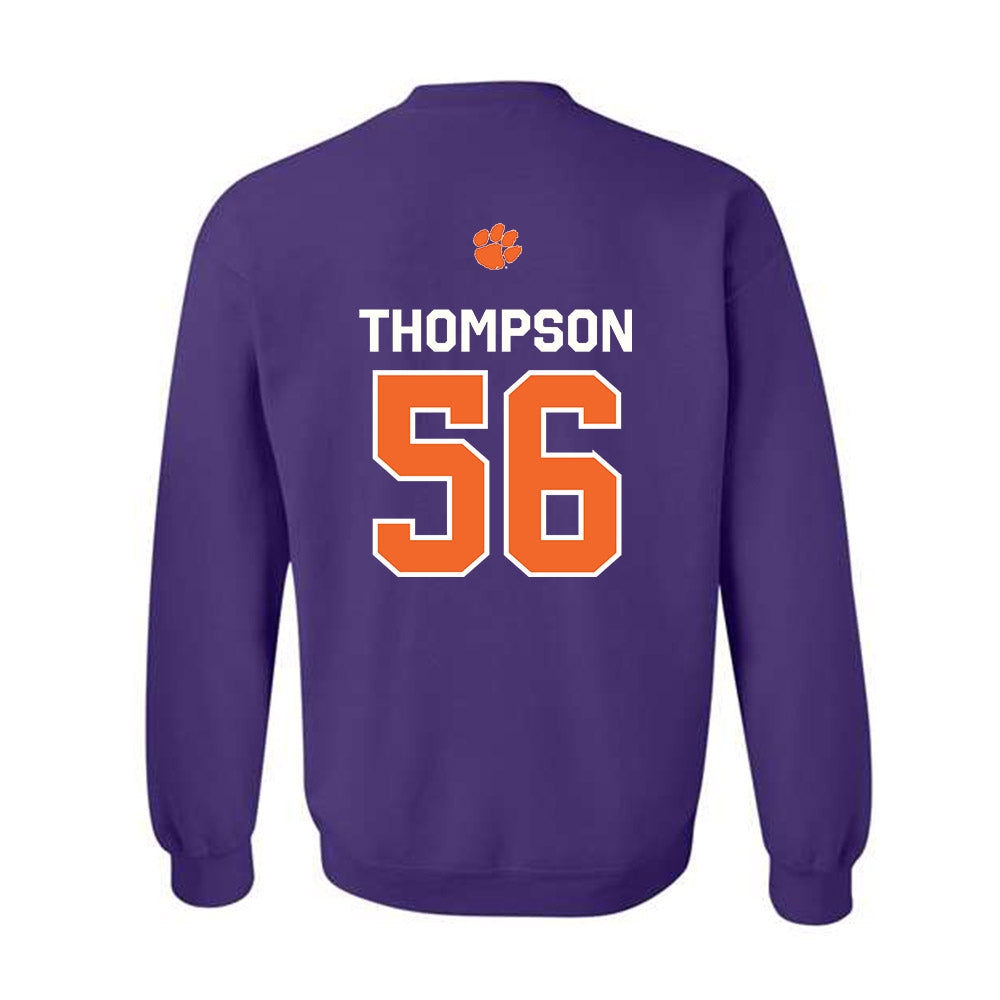 Clemson - NCAA Football : Champ Thompson - Classic Shersey Crewneck Sweatshirt-1