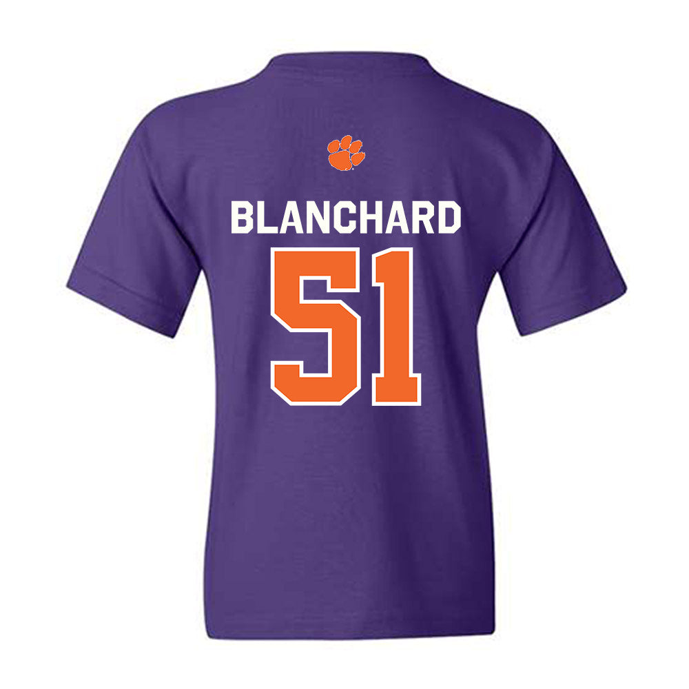 Clemson - NCAA Football : Gavin Blanchard - Classic Shersey Youth T-Shirt-1
