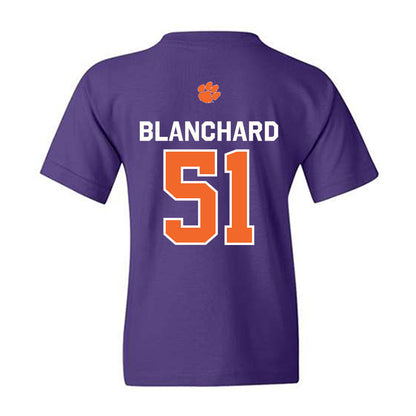 Clemson - NCAA Football : Gavin Blanchard - Classic Shersey Youth T-Shirt-1
