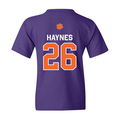 Clemson - NCAA Football : Jay Haynes - Classic Shersey Youth T-Shirt-1