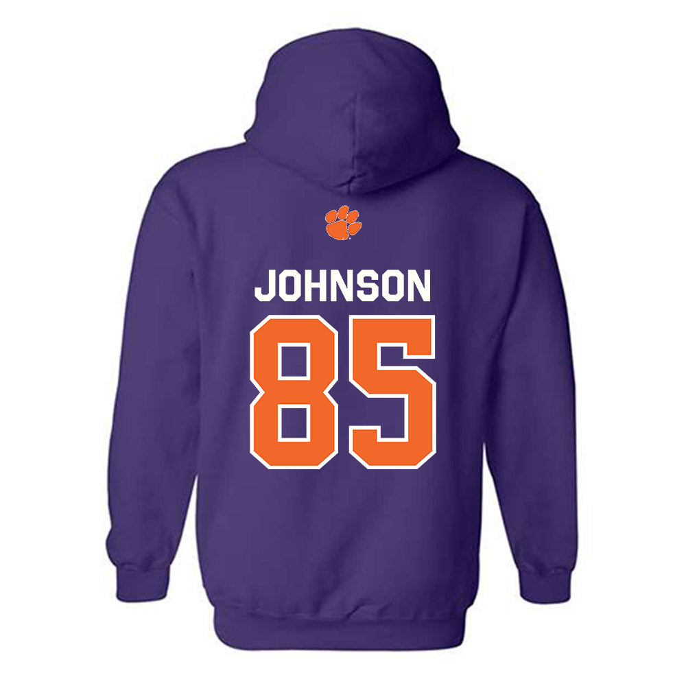 Clemson - NCAA Football : Charlie Johnson - Classic Shersey Hooded Sweatshirt-1