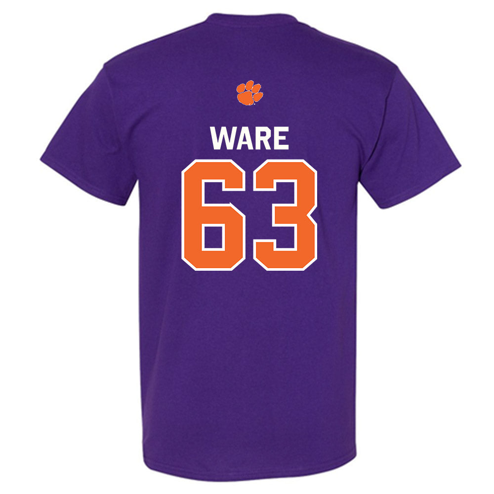 Clemson - NCAA Football : Easton Ware - Classic Shersey T-Shirt-1