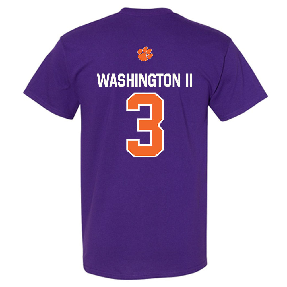 Clemson - NCAA Football : Elliot Washington II - Classic Shersey T-Shirt-1