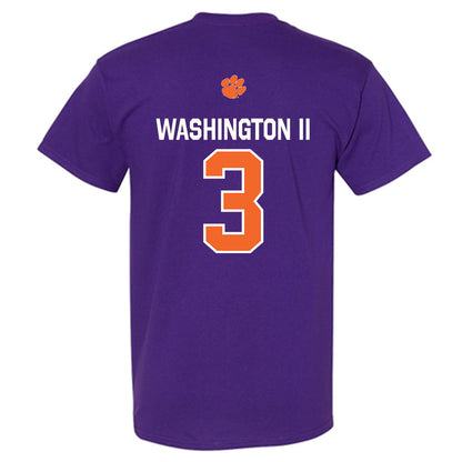 Clemson - NCAA Football : Elliot Washington II - Classic Shersey T-Shirt-1
