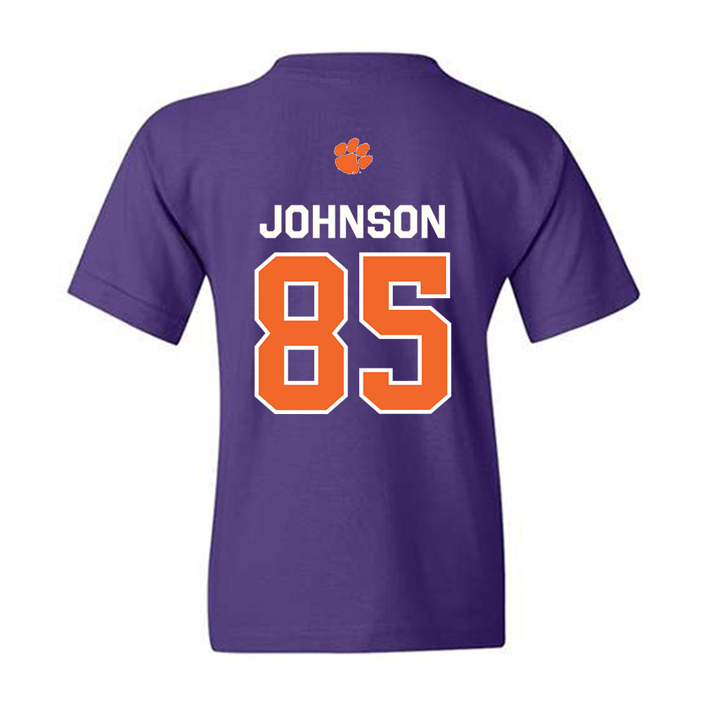 Clemson - NCAA Football : Charlie Johnson - Classic Shersey Youth T-Shirt-1