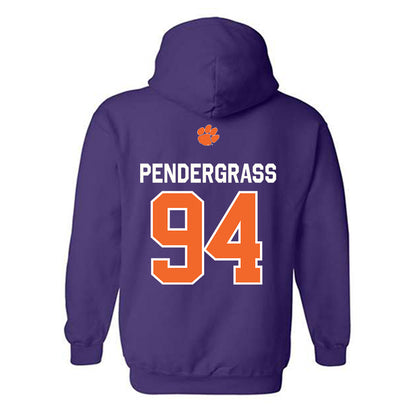 Clemson - NCAA Football : Chapman Pendergrass - Classic Shersey Hooded Sweatshirt-1