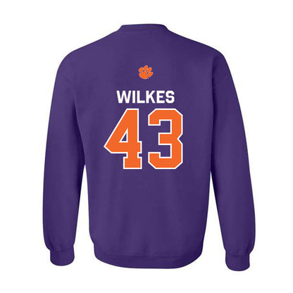 Clemson - NCAA Football : Billy Wilkes - Classic Shersey Crewneck Sweatshirt-1