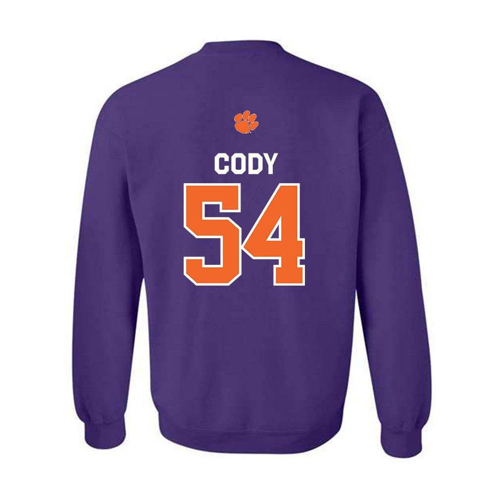 Clemson - NCAA Football : Kam Cody - Classic Shersey Crewneck Sweatshirt-1