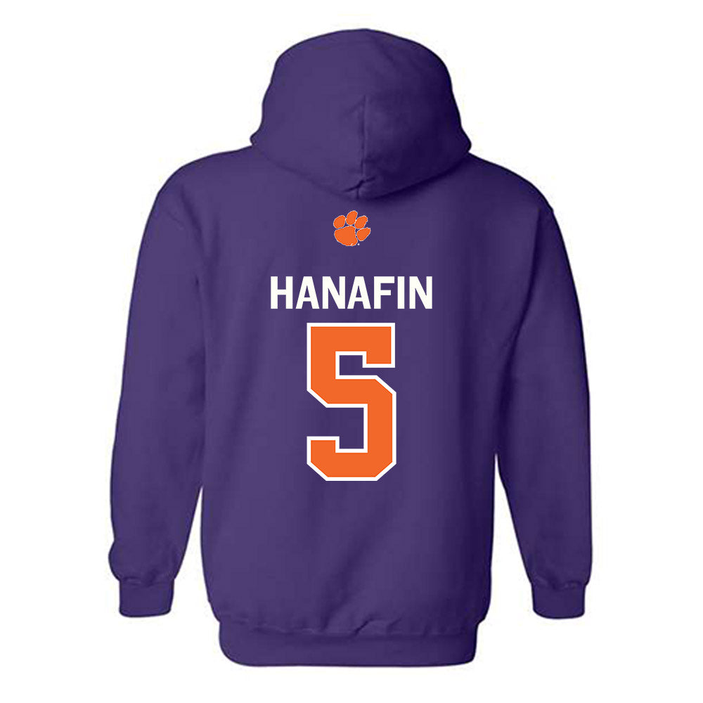 Clemson - NCAA Football : Ronan Hanafin - Classic Shersey Hooded Sweatshirt-1