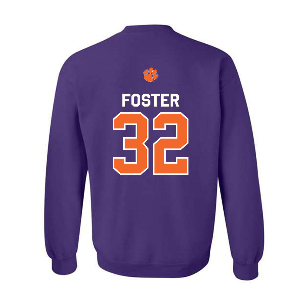Clemson - NCAA Football : Michael Foster - Classic Shersey Crewneck Sweatshirt-1