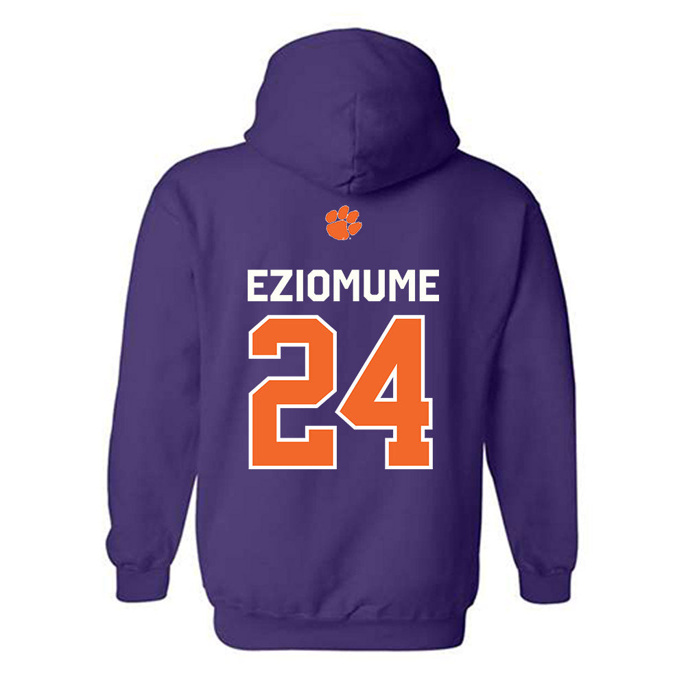 Clemson - NCAA Football : David Eziomume - Classic Shersey Hooded Sweatshirt-1