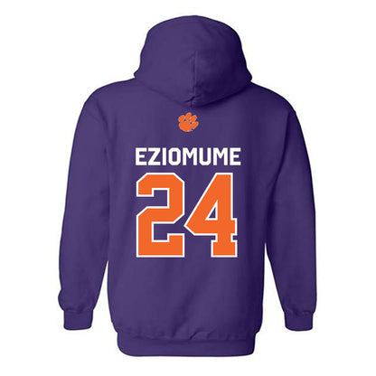 Clemson - NCAA Football : David Eziomume - Classic Shersey Hooded Sweatshirt-1
