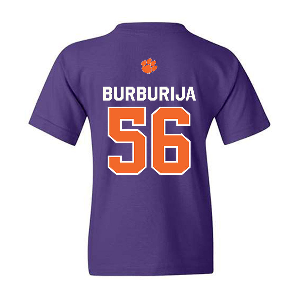 Clemson - NCAA Football : Andy Burburija - Classic Shersey Youth T-Shirt-1