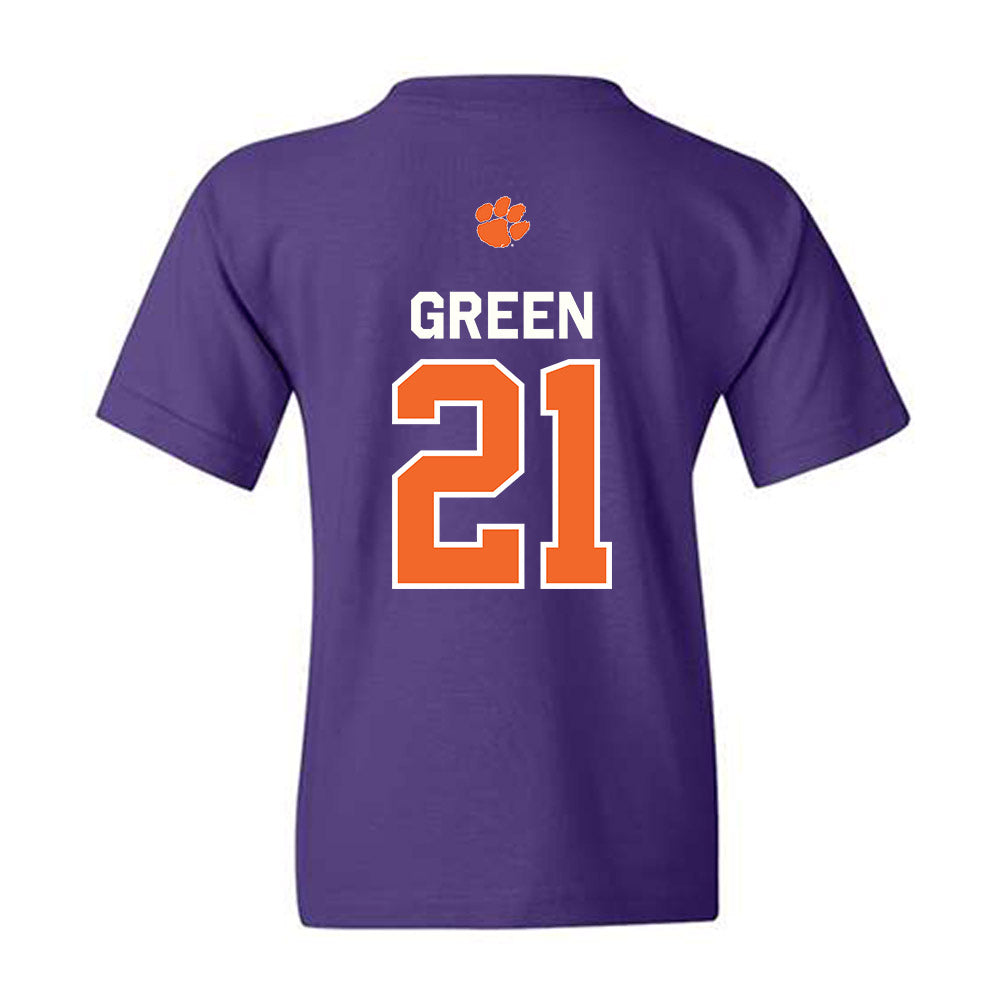 Clemson - NCAA Football : Jarvis Green - Classic Shersey Youth T-Shirt-1