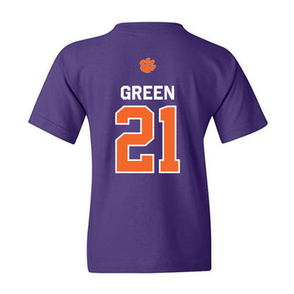 Clemson - NCAA Football : Jarvis Green - Classic Shersey Youth T-Shirt-1