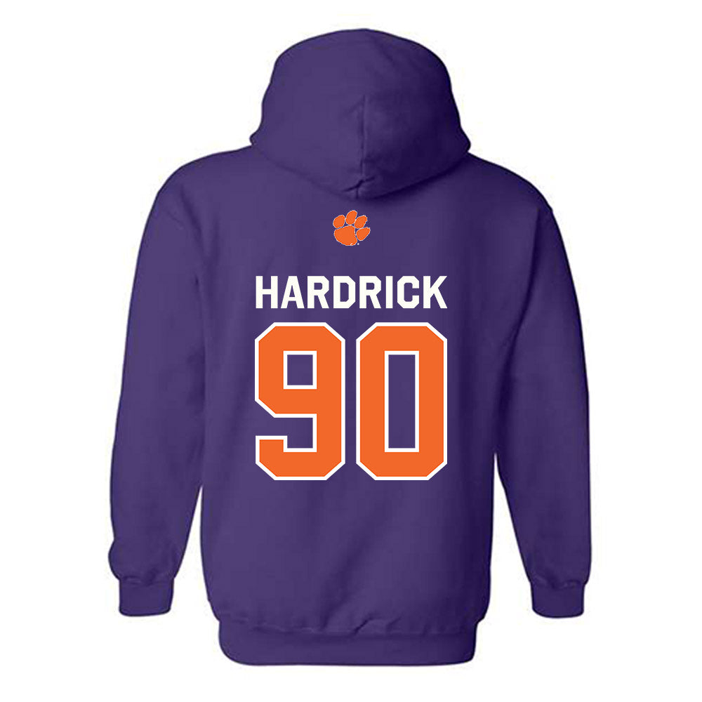 Clemson - NCAA Football : William Hardrick - Classic Shersey Hooded Sweatshirt-1