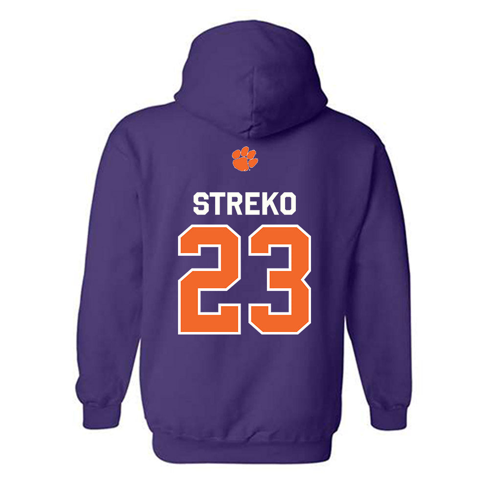 Clemson - NCAA Football : Peyton Streko - Classic Shersey Hooded Sweatshirt-1