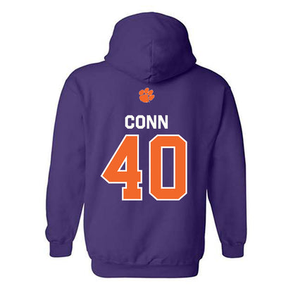 Clemson - NCAA Football : Brodey Conn - Classic Shersey Hooded Sweatshirt-1