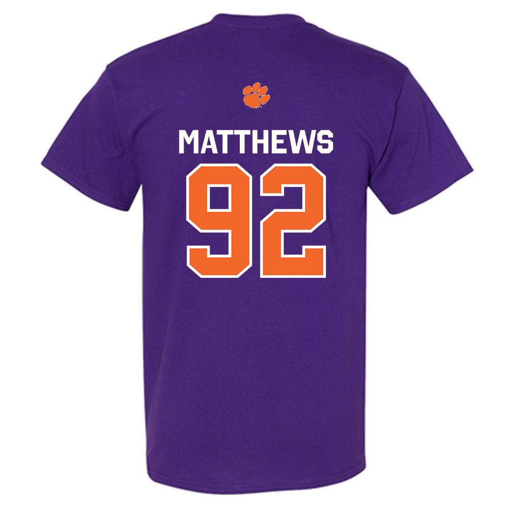 Clemson - NCAA Football : Levi Matthews - Classic Shersey T-Shirt-1