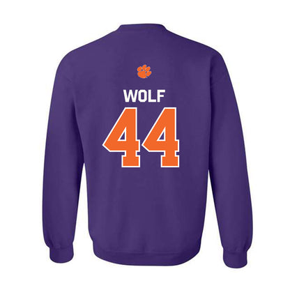 Clemson - NCAA Football : Jack Wolf - Classic Shersey Crewneck Sweatshirt-1