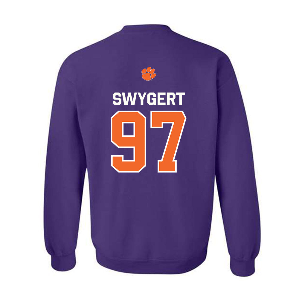 Clemson - NCAA Football : Patrick Swygert - Classic Shersey Crewneck Sweatshirt-1
