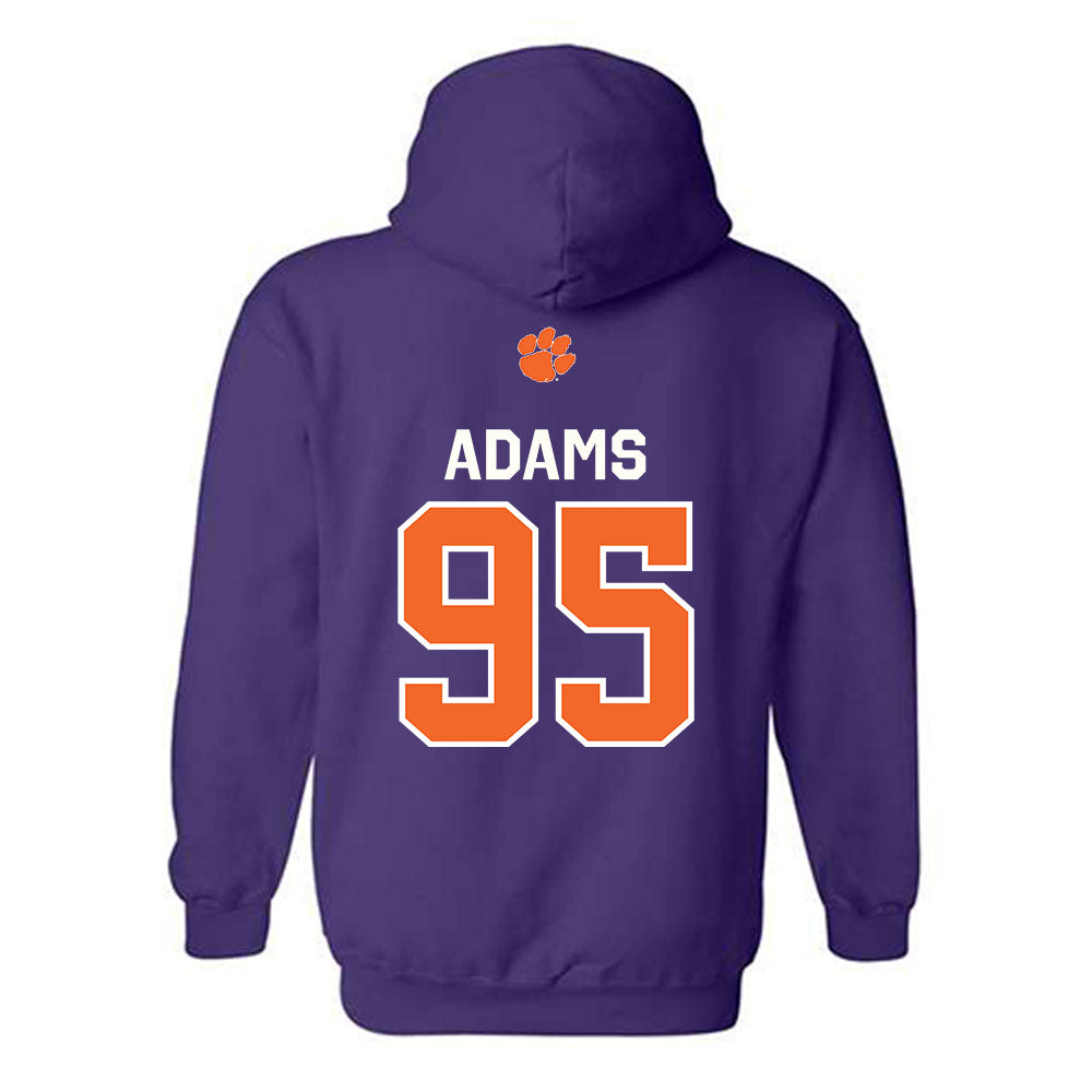 Clemson - NCAA Football : Amare Adams - Classic Shersey Hooded Sweatshirt-1